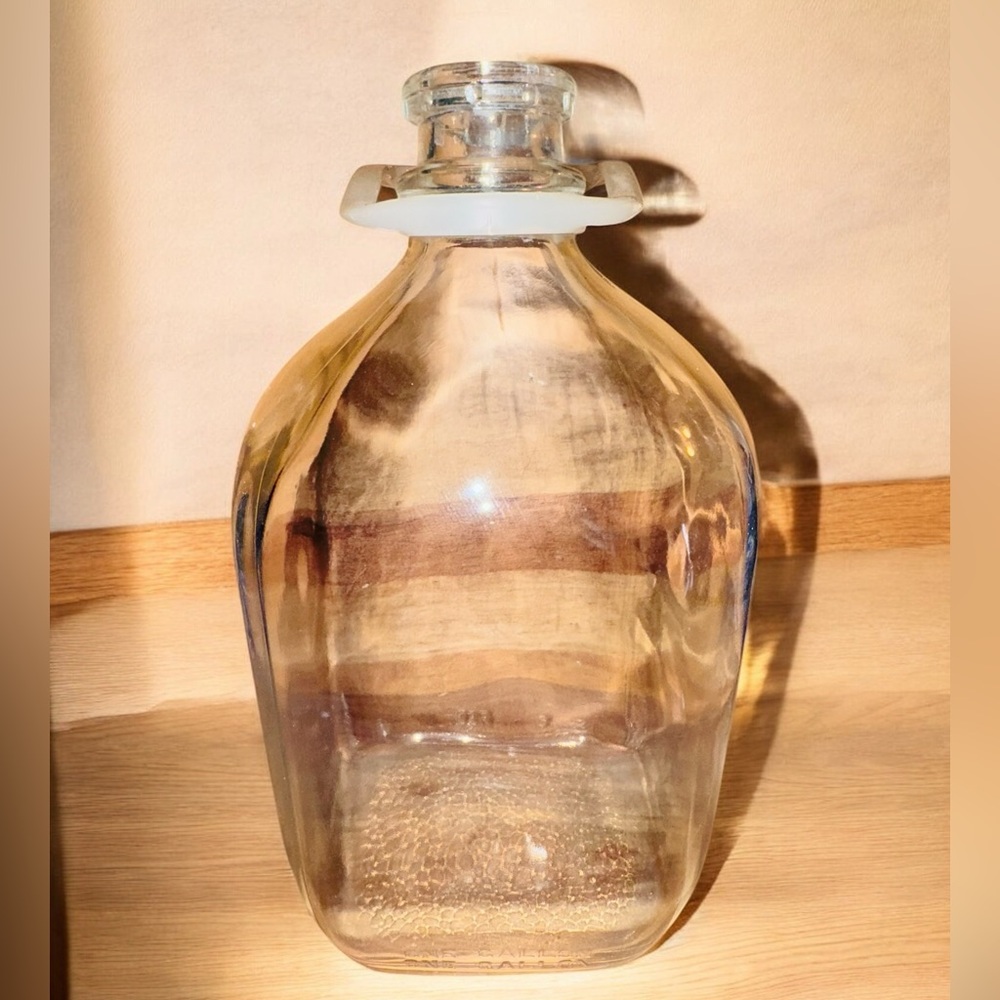 Vintage One Gallon Glass Milk Jug ~ Square With Handle EUC